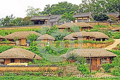 Korea UNESCO World Heritage - Gyeongju Yangdong Village Stock Photo